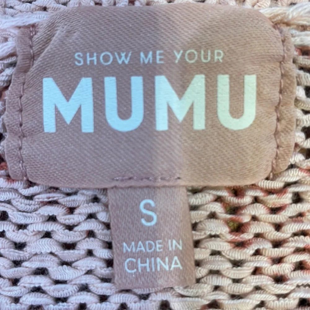 Revolve Show Me Your Mumu Sweater pink Zebra Knit NWT - Picture 5 of 5